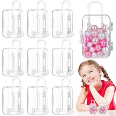 Imagem de jojofuny Conjunto de 12 Mini Malas de Viagem, Caixas para Lembrancinhas de Casamento, Chá de Bebê E Festas Com Tema de Viagem.