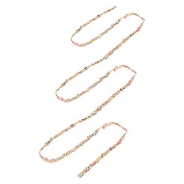 Imagem de QANYEGN Fita hotfix com acabamento em strass de cristal, 1,3 cm de largura, pedra preciosa artificial colorida com contas, pedra preciosa artificial, enfeite de corrente para sapat