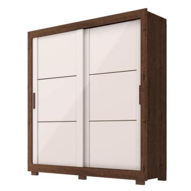 Imagem de Guarda Roupa Casal Titanium Jacarandá Off White – Zanzini