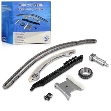 Imagem de Kit de corrente de distribuição de motor OTO-K compatível com Chevy Malibu Equinox Impala GMC Terrain Buick Allure LaCrosse Oldsmobile Alero Pontiac G5, incluindo engrenagem tensora da roda dentada da