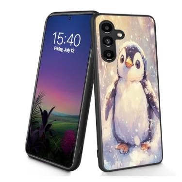 Imagem de Bxgolkgd Projetada para Galaxy S25 FE, capa protetora antiderrapante de silicone TPU macio e fino à prova de choque para Samsung Galaxy S25 FE 2025 de 6,7 polegadas - pinguim fofo
