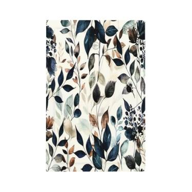 Imagem de BHGAHD Capa decorativa de placa de interruptor com folhas de eucalipto salpicadas de tinta, design 1 gangue sem dispositivo, capas de tomada em branco, placa de parede, interruptor, placa elétrica