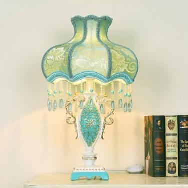 Imagem de Luminária de mesa retrô americana, estilo europeu de luxo, para sala de estar, quarto, escritório, casa de campo (LB D36H57CM, 1 unidade)