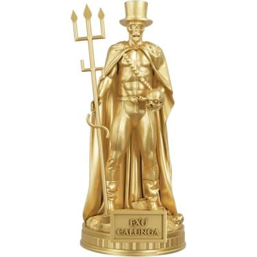 Imagem de Estátua Exu Calunga Umbanda Candomblé (Cor Ouro)