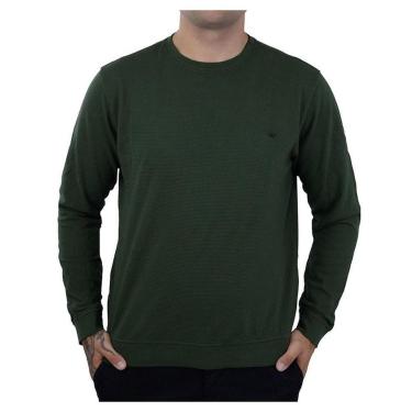 Imagem de Blusa Masculina Docthos Slim Waffle Verde Musgo - 766843-Masculino