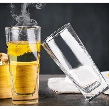 Imagem de Conjunto de 6 Copos de Vidro Designer, 300ml, Estilo Arrojado