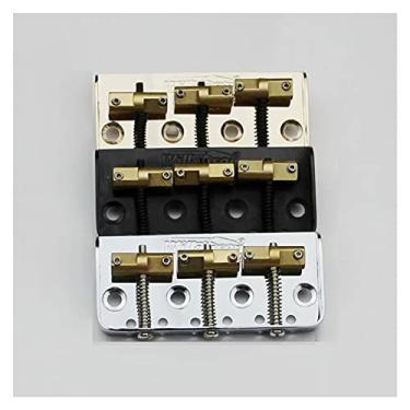 Imagem de Sela de ponte de guitarra elétrica para guitarra curta TL ponte de guitarra elétrica cromada, preta ou dourada