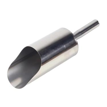 Imagem de Whtkoph Pá de Jardim, Pá Redonda Multiuso com Cabo Removível, Ideal para Cavar Vasos de Flores, Adubo, Chá E Alimentos, 8,5 cm x 20 cm