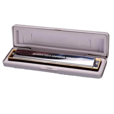 Imagem de Gaita profissional de desempenho de gaita nível 28 furos C gaita fósforo cobre gongo tem bela qualidade de som (tipo 1)