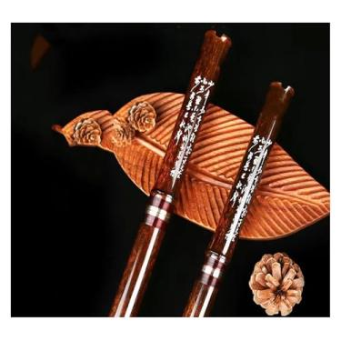 Imagem de Flauta de bambu profissional de flauta roxa antiga com tom preciso e tom claro (tecla G)