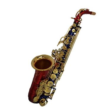 Imagem de Saxofone Profissional Alto E-Flat Lacado para Iniciantes com Acessórios