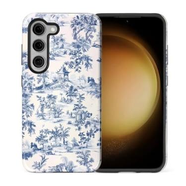 Imagem de Flivro Capa para Samsung Galaxy S23, 2 em 1 PC capa rígida e amortecedor interno de silicone, antiarranhões, à prova de choque, design fino, pausa para chá francês