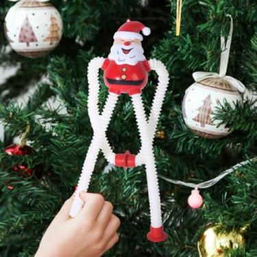 Imagem de 1 enfeite de árvore de Natal, decoração de Papai Noel, adequado para festa, decoração de casa na sala de estar