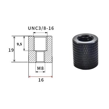 Imagem de Adaptador De Conversão Para Tripé De Câmera 1/4-20UNC 3/8-16 M5 M6 M8 