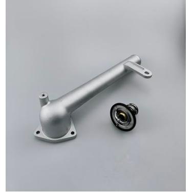 Imagem de Saída de água de refrigeração 163210A040 9025123 com termostato 90916-A3003 para Toyota para Sienna para Lexus Rx330 2004-2006 Substituir 02-5123Xd 90916-03129