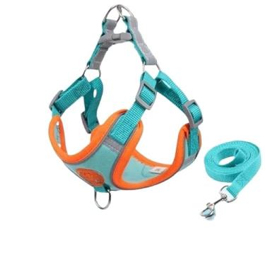 Imagem de Coleira Peitoral Cachorro Filhote ou Fêmea, Coleira Tipo Colete Para Pet Pequenos E Médios(azul,S 2-3kg)