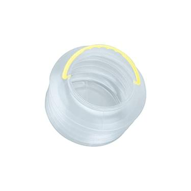 Imagem de Lavadora de escova de balde dobrável, balde de lavagem de pincel de pintura a óleo portátil leve, plástico reutilizável com reservatório de água para limpeza e armazenamento de pintura (BM014 pequeno)