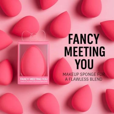Imagem de Esponja de Maquiagem, Rosa, para Aplicação Impecável