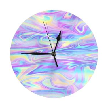 Imagem de ZERAOKE Plano de fundo, tabuleiro de damas - relógio de parede redondo moderno - silencioso sem tique-taque operado por bateria, decoração de mesa ou parede para sala de estar, quarto, escritório.