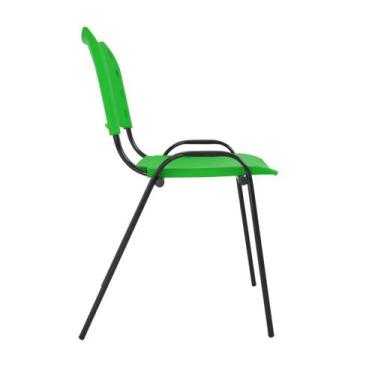 Imagem de Kit Com 10 Cadeiras Iso Para Escola Escritório Comércio Coloridas Base