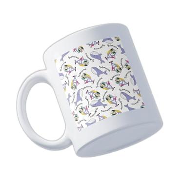 Imagem de Caneca Xícara de Café Porcelana 300ml Com Desenho De Submarino