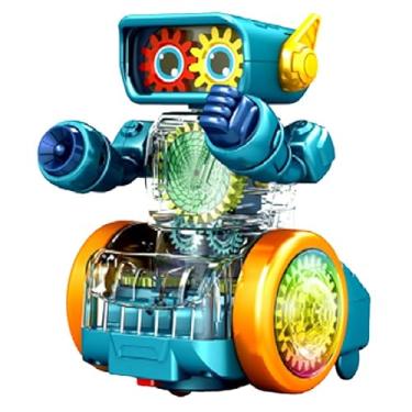 Imagem de Brinquedo Boneco com Luzes e Sons Robô Eletrônico Bate e Volta Musical (Verde)