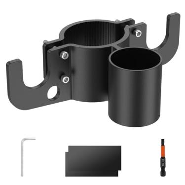 Imagem de Suporte de corrente de reboque, organizador de corrente de reboque de alumínio com suporte de plugue de 7 vias, acessórios de lingueta para trailers resistentes, compatível com ganchos de reboque de 5