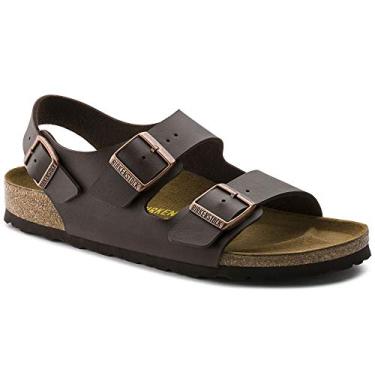 Imagem de Sandália unissex adulto Milano Birkenstock, cinza, 14, Marrom, 8-8.5 Women/6-6.5 Men