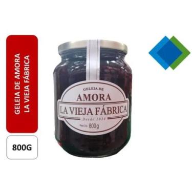 Imagem de Geleia de amora importada la vieja fábrica 800g pote vidro  textura en