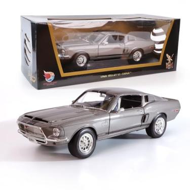 Imagem de LUCKY DIE CAST 1968 Ford Shelby Cobra GT-500KR 1:18 Scale Diecast Model Premium Alloy Sports Collection Cars with Display Case, for Kids Men and Teens Dad 14+ Year
