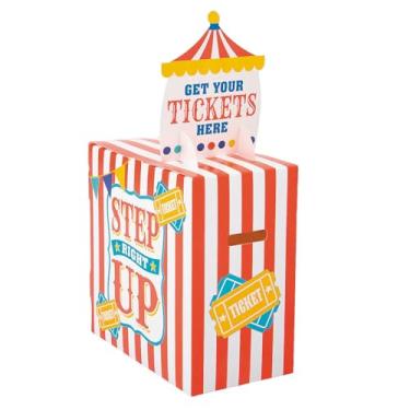 Imagem de Dispensador de bilhetes de cartolina de carnaval de 10 cm x 18 cm x 29 cm