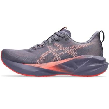 Imagem de ASICS NOVABLAST 5 Tênis de corrida masculino, Recife de coral cinza e roxo, 42