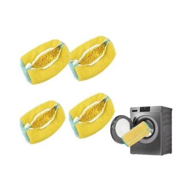 Imagem de Saco De Lavagem Para Tênis Para Máquina De Lavar, Saco Para Chinelos E