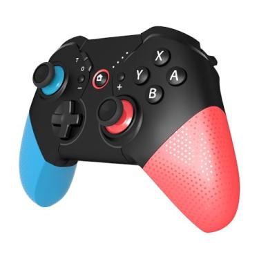Imagem de Wireless Gaming Controller, Bluetooth Gamepad with LED Light, Red Black Blue (RGB1)