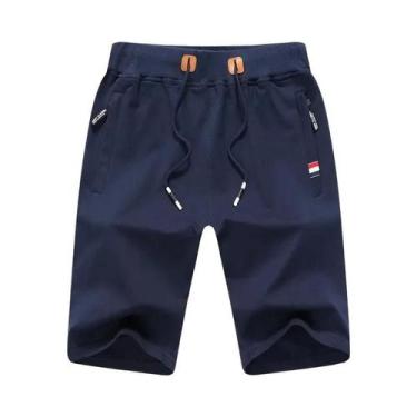 Imagem de Bermudas Casuais Masculinas De Verão Respirável Em Cores Sólidas Moda 