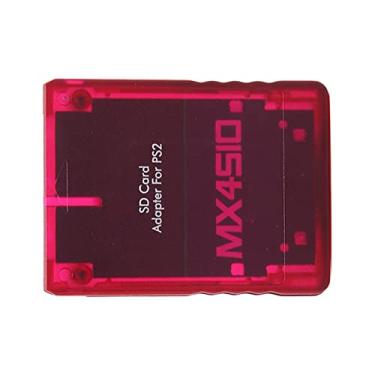 Imagem de Irfora Adaptador de Cartão de Memória Substituição Estável Feito à Mão MX4SIO SIO2SD para, Com Cartão Micro Armazenamento, para Memória, Software Homebrew (Vermelho Transparente)