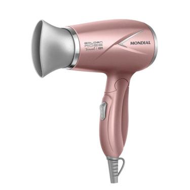 Imagem de Secador De Cabelo Travel Golden/Rose Bivolt 1200W Mondial Sc-47-Gr