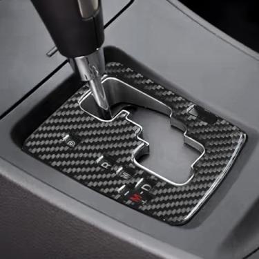Imagem de BETTERHUMZ Compatível com Mazda 3 Axela 2010 2011 2012 2013 Mazdaspeed 3 Adesivo de acabamento de painel de mudança de marchas de carro de fibra de carbono acessórios de moldagem de interiores para