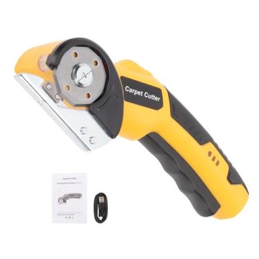 Imagem de LiebeWH Cortador de Caixa Elétrico Cortador de Papelão Recarregável Com Luz LED e Trava de Segurança Tesoura Elétrica Sem Fio para Projetos de Costura e Artesanato de Carpete de Couro,