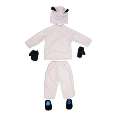 Imagem de KiBcsLic Fantasia de Ovelha Infantil Fofa com Chapéu - Fantasia de Animal de Fazenda para Crianças - Ideal para Festas à, Xxl