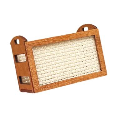 Imagem de Fiocias Organizador de cestas em miniatura para casa de bonecas, escala 1:12, modelo simulado, para acessórios e brinquedos, Branco