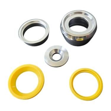 Imagem de oshhni Tampa de extremidade para barra de equipamento de ginástica, compatível com guidões de tubo de 35 mm, acessórios para academia, ideal para musculação, Anel Amarelo