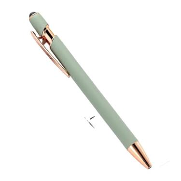 Imagem de ONECMN 20 – 200 canetas esferográficas de metal por atacado, caneta para tela sensível ao toque, escritório, escola, caneta publicitária, logotipo personalizado, gravação a laser (verde, rosa, 20