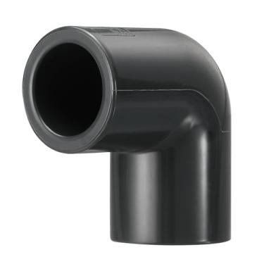 Imagem de DTGN 4 peças de encaixe de PVC de cotovelo de 90 graus de 2,5 cm, encaixe de tubo de PVC de grau de mobiliário bidirecional, conector de cotovelo de canto DIY para móveis de construção, conexão de