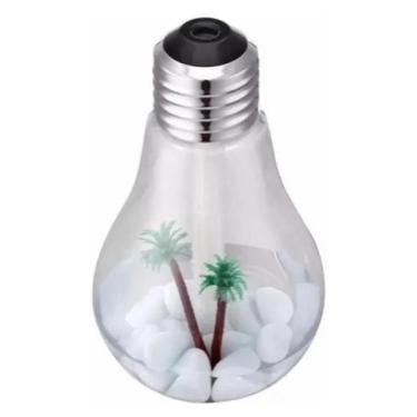 Imagem de Mini Umidificador Ambiente Luminária Lâmpada Ar Luz Led - Garota Bonit