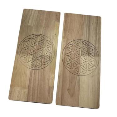 Imagem de Generic 2x Pranchas de Massagem para os Pés Board Versáteis e Fáceis de Transportar, em Madeira Leve, com Unhas, Ideais para Iniciantes e Massagem