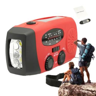 Imagem de Rádio Portátil AM FM,Rádio AM/FM Para Exteriores - Power Bank Multifuncional Econômico, Equipamento de Sobrevivência Para Acampamento Ao Ar Livre e Emergências