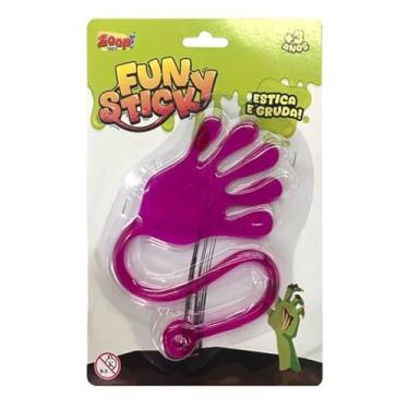 Imagem de Zoop Toys Brinquedo Gruda e Estica Fun Sticker Mão