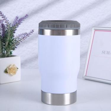 Imagem de Copo Porta Lata Cerveja 6x1 Garrafa Longneck Térmico de Inox Com Abrid