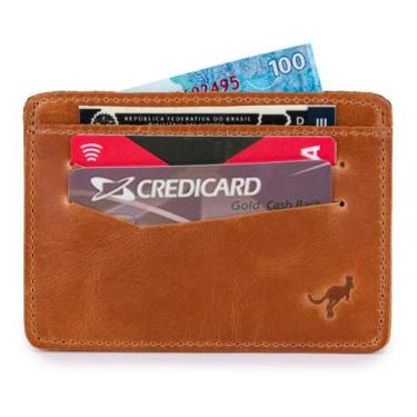Imagem de Carteira Porta Cartão para Rg,cnh,cédulas,cartões Couro Bovino - ELLO 